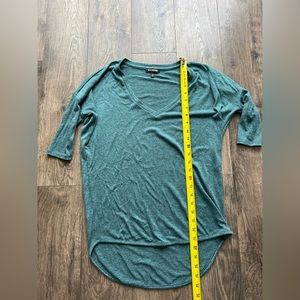 Express Green V-Neck Sweater - Women’s Size XS